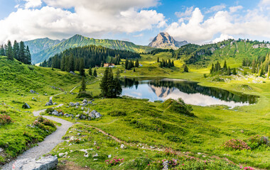 Fantastic hike in the beautiful Lechquellen Mountains
