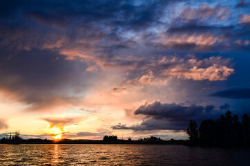 puesta de sol