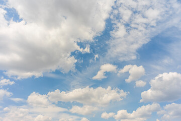 Fototapeta na wymiar summer clouds on the blue sky