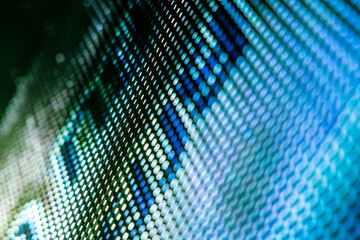 CloseUp LED blurred screen. LED soft focus background. abstract background ideal for design.