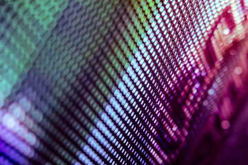 CloseUp LED blurred screen. LED soft focus background. abstract background ideal for design.