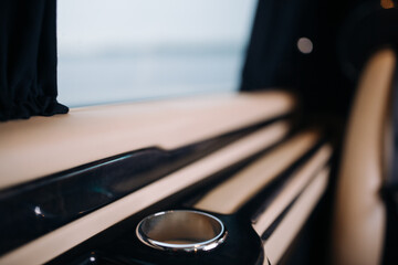 Comfortable car cup holder for rear seats row