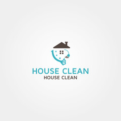 House Clean vector logo design template idea