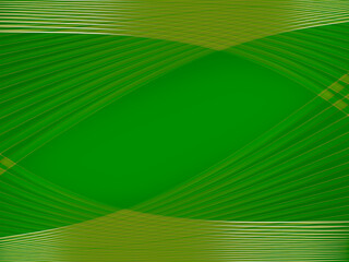 Abstract green background with a light pattern of smooth lines.