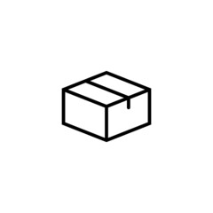 Product vector icon  in black line style icon, style isolated on white background