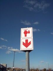 Hydrant Location Sign