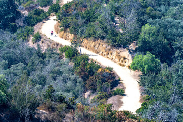 Fototapeta na wymiar Desert landscape hiking trail in California