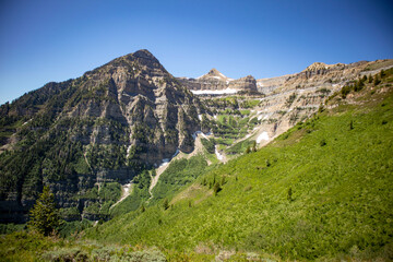 Fototapeta na wymiar mountain landscape with mountain peak