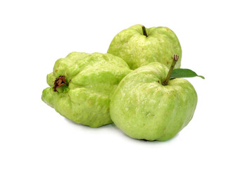 Guava fruit isolated on white background