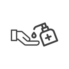  Safe hand wash icon symbol vector