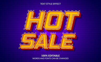 Naklejka na ściany i meble Editable Text Effect, Hot Sale Text Style