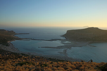 Balos beach sunshine lagoon mountain crete island summer 2020 covid-19 season holidays high quality...