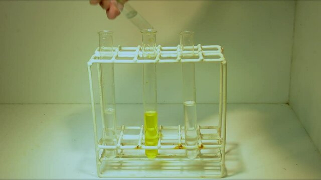 Precipitation reaction where two solutions are mixed, and a low soluble precipitate is produced. Barium chloride>Aluminum sulfate - Potassium iodide>Copper sulfate -Potassium iodide>Lead(2)nitrate
