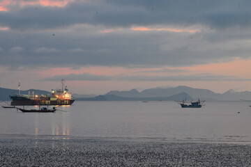 fishing boats in the harbor