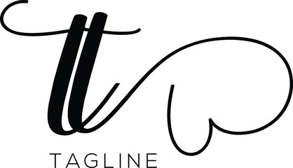 TT Letter Initial Logo Design, Vector Template