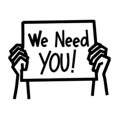 Hand-drawn lettering and doodle of the words 