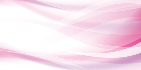 滑らかな曲線の抽象背景　ピンク