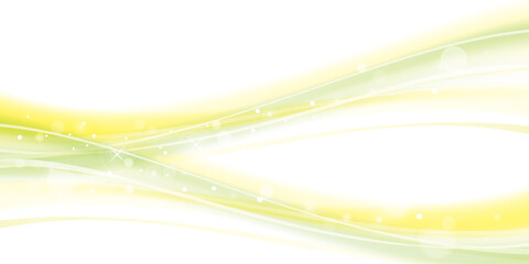 滑らかな曲線の抽象背景　黄緑