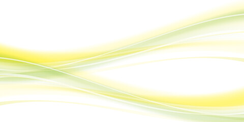 滑らかな曲線の抽象背景　黄緑