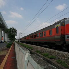 Fototapeta premium train on railway