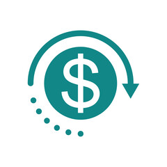 Chargeback icon design isolated on white background