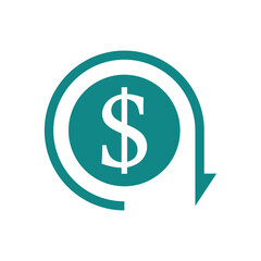 Chargeback icon design isolated on white background