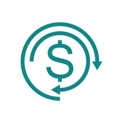 Chargeback icon design isolated on white background