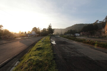 Obraz premium Road in the forest