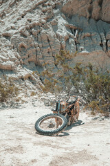 Fototapeta na wymiar mountain bike on the road