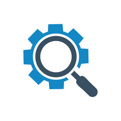 Gear search icon