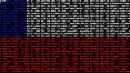 Chile Flag in Digital Binary Numbers cyber style matrix - Powered by Adobe