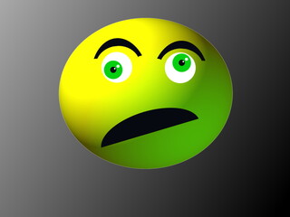 3d emoji. crazy. disorientated. emoticon. illustration.