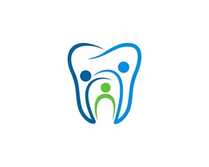 Family with healthy tooth