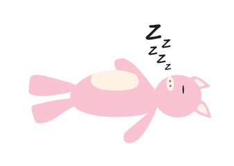sleeping pig