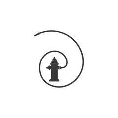Fire hydrant logo and icon