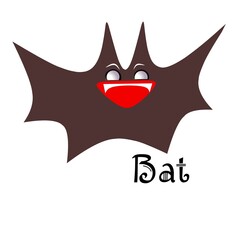 halloween vampire bat vector