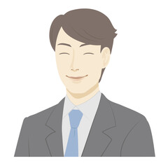 Illustration of a man / smile