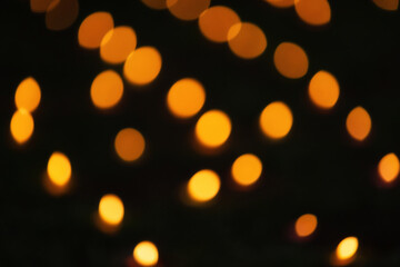 Gold abstract background with bokeh