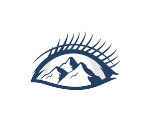 Beauty eyes with mountain inside