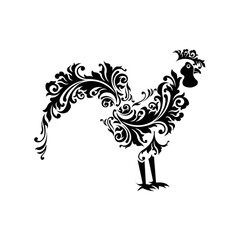 rooster tattoo design