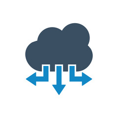 Arrows cloud icon