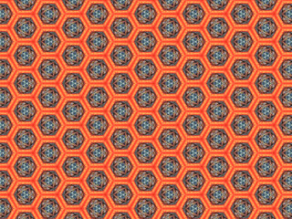 background pattern braided thread ornament soft fleece delicate geometric decor hexagon orange vintage design