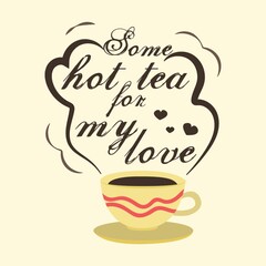 tea themed background design