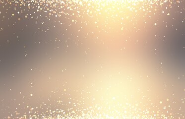 Festive glitz on golden lens flare blur background. Transparent texture. Holiday bokeh pattern.