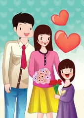 family with one child