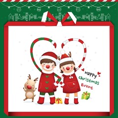 couple christmas greeting