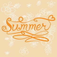 summer text design