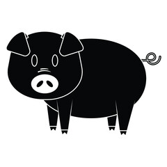 pig Icon Vector design illustration