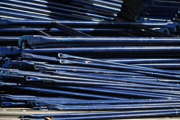 close up of steel wire