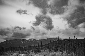 Obraz premium mountain landscape with clouds